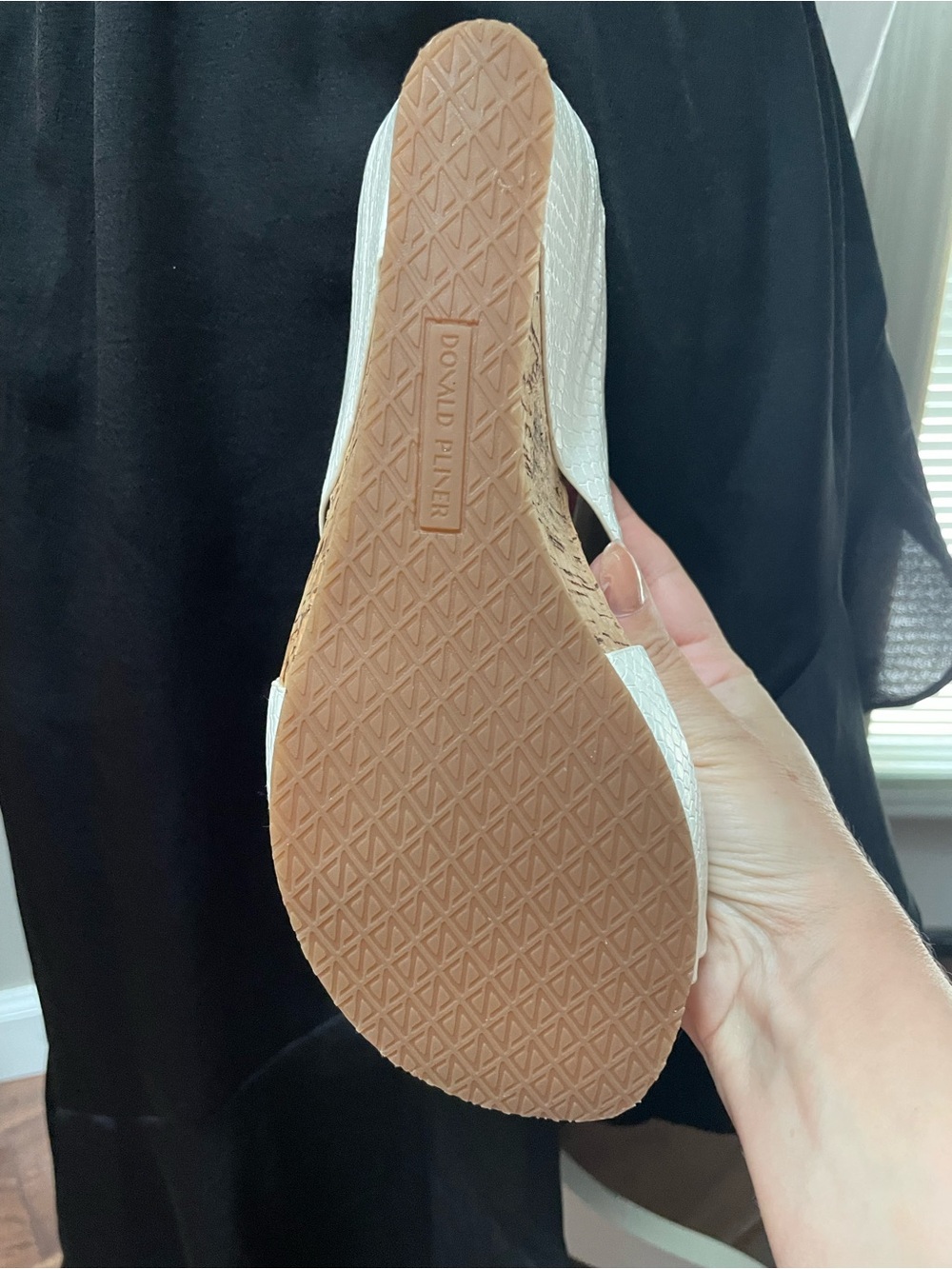 Donald J. Pliner White Cork Slide Sandals - Picture 4 of 9